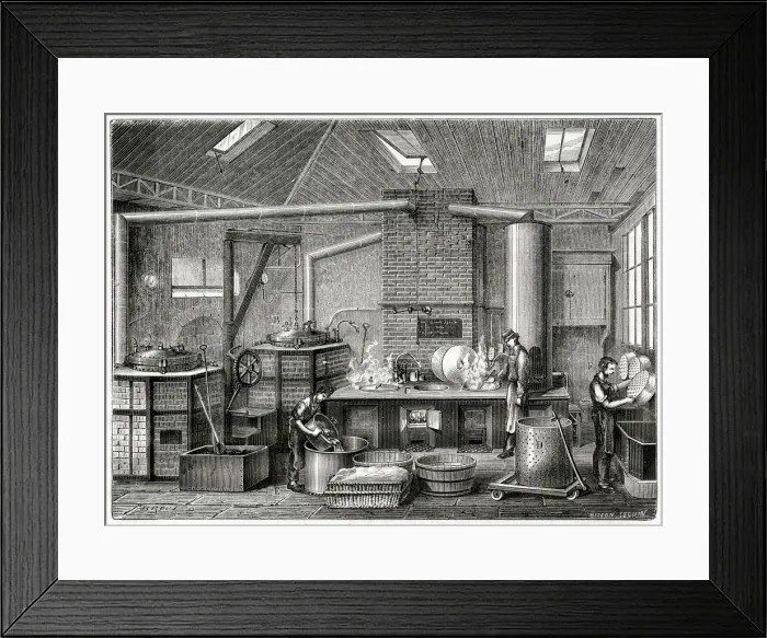 Framed Print : PRESERVING FOOD, FRANCE Framed Print : PRESERVING FOOD, FRANCE