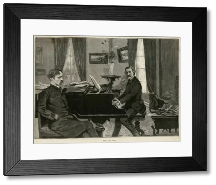 Framed Print : VERDI & BOITO AT PIANO VERDI & BOITO AT PIANO Framed Print : VERDI & BOITO AT PIANO VERDI & BOITO AT PIANO