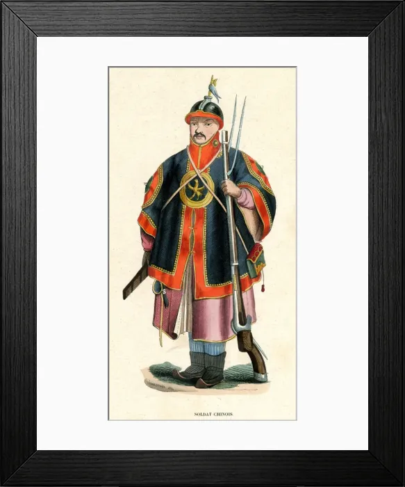 Framed Print : CHINESE WARRIOR Framed Print : CHINESE WARRIOR