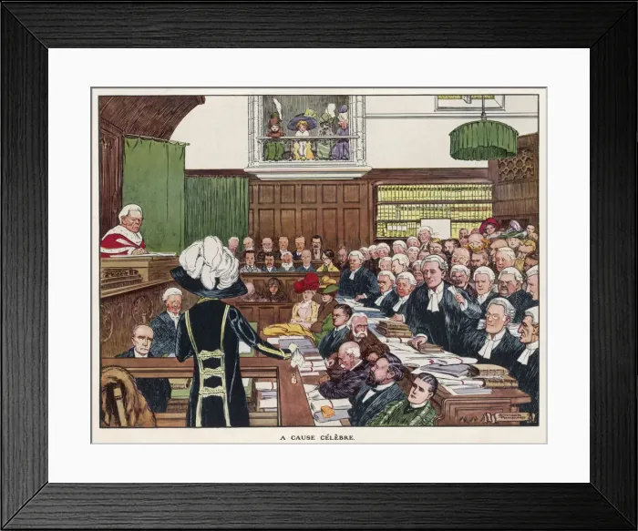 Framed Print : A CAUSE CELEBRE Framed Print : A CAUSE CELEBRE