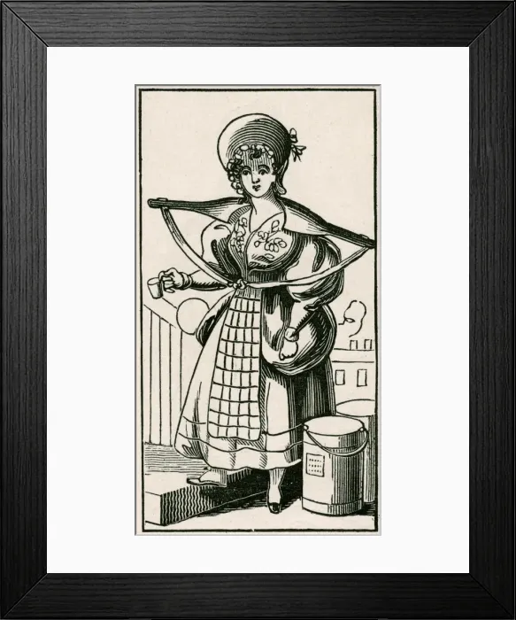 Framed Print : Milkmaid 1876 Framed Print : Milkmaid 1876