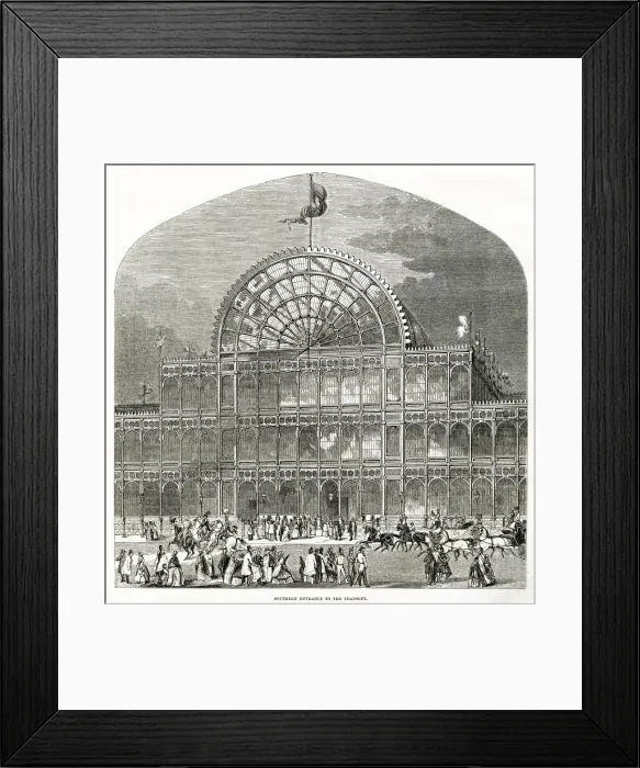 Framed Print : Great Exhibition - Southern Entrance 1851 Framed Print : Great Exhibition - Southern Entrance 1851