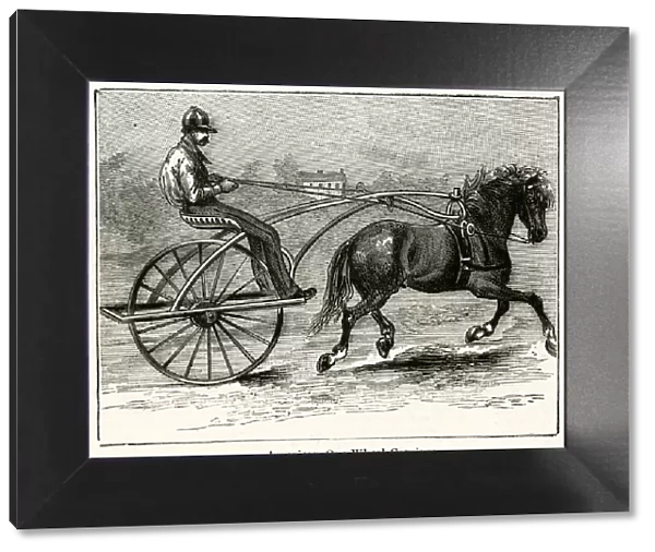 American one-wheel carriage 1886