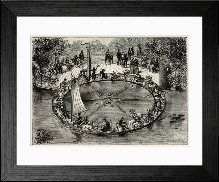 Framed Print : Rotary boat at Woodwards Garden, San Francisco 1886 Framed Print : Rotary boat at Woodwards Garden, San Francisco 1886