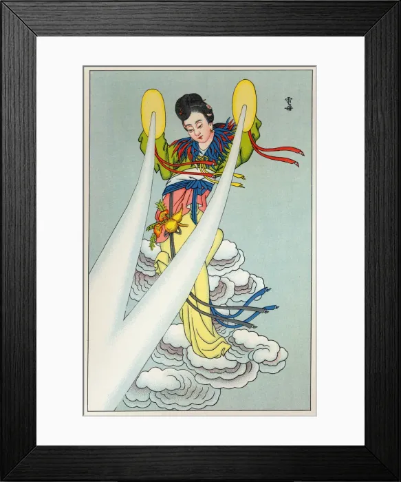 Framed Print : Chinese Lightning Goddess Framed Print : Chinese Lightning Goddess