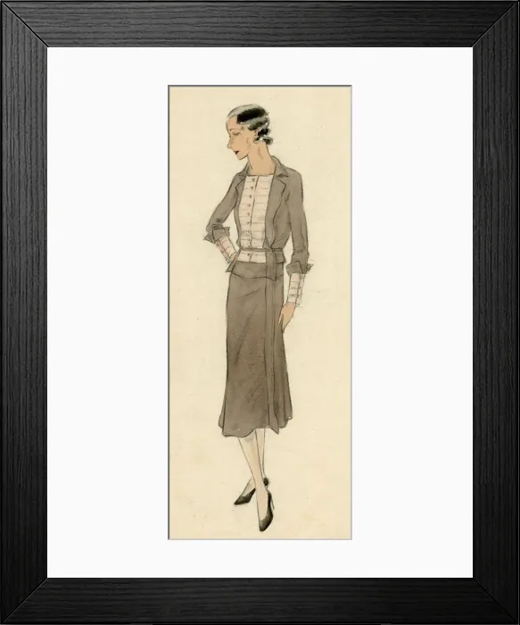 Framed Print : Skirt and jacket 1930s Framed Print : Skirt and jacket 1930s