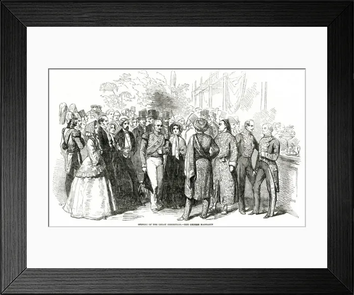 Framed Print : Great Exhibition - Chinese Mandarin 1851 Framed Print : Great Exhibition - Chinese Mandarin 1851