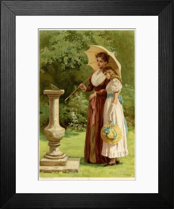 Framed Print : Mother and daughter 1895 Framed Print : Mother and daughter 1895