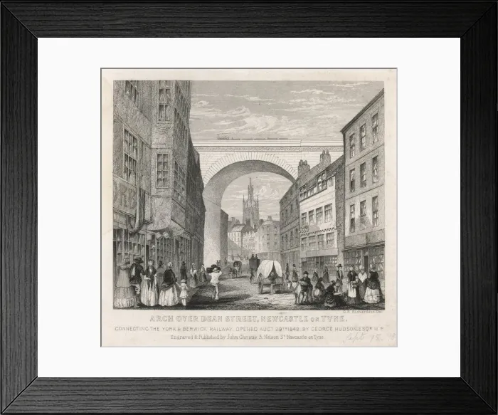 Framed Print : ENGLAND / NEWCASTLE 1848 Framed Print : ENGLAND / NEWCASTLE 1848