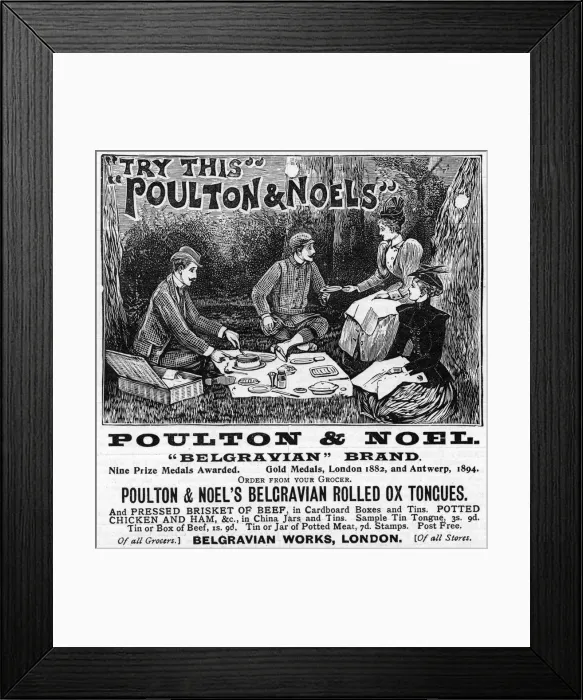 Framed Print : PICNIC WITH OX TONGUES Framed Print : PICNIC WITH OX TONGUES
