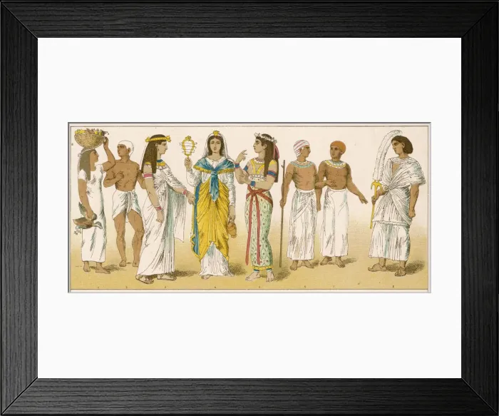 Framed Print : Various Egyptian Costume Framed Print : Various Egyptian Costume