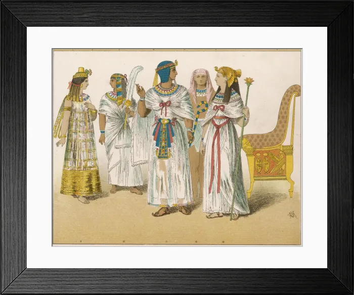 Framed Print : Various Egyptian Costume Framed Print : Various Egyptian Costume