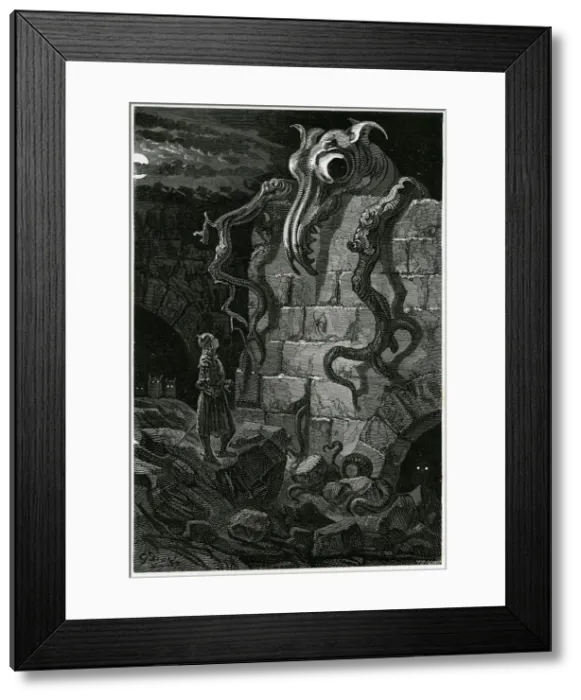 Framed Print : MITAINE MEETS MONSTER Framed Print : MITAINE MEETS MONSTER