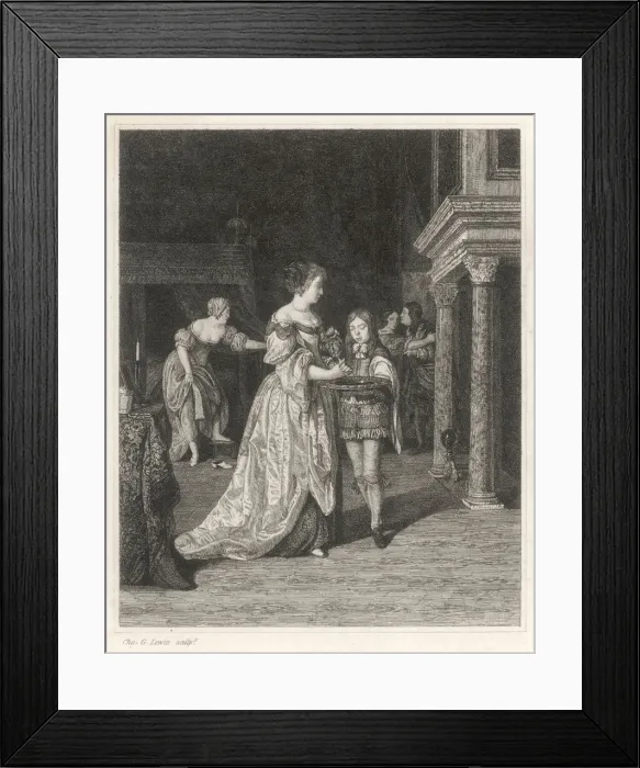 Framed Print : DUTCH LADY & PAGE DUTCH LADY & PAGE Framed Print : DUTCH LADY & PAGE DUTCH LADY & PAGE