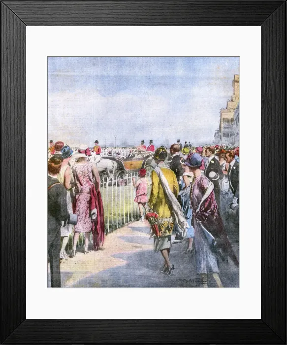 Framed Print : ASCOT GEORGE V 1925 Framed Print : ASCOT GEORGE V 1925