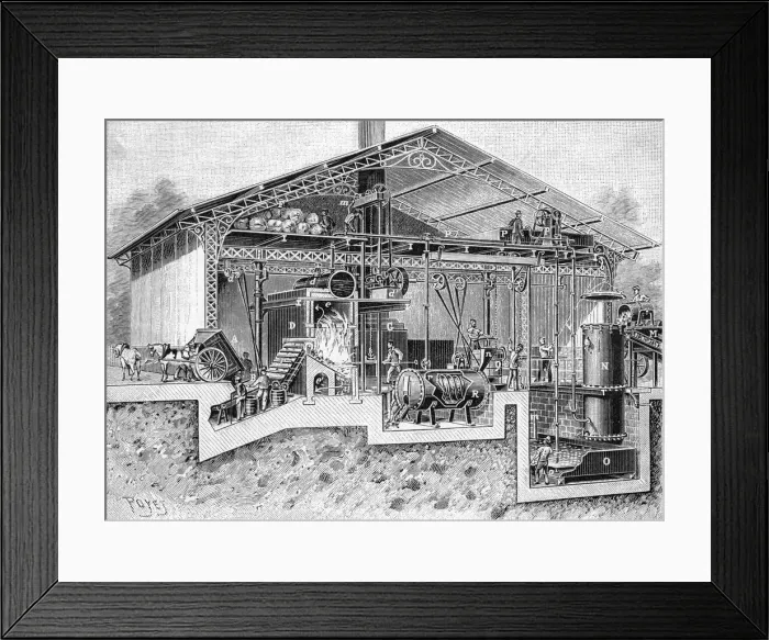 Framed Print : REFUSE TREATMENT PLANT Framed Print : REFUSE TREATMENT PLANT