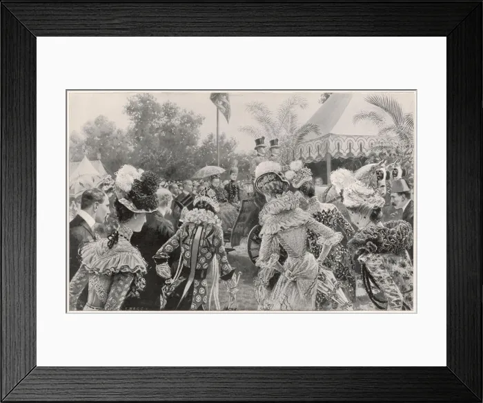 Framed Print : ROYAL GARDEN PARTY 1900 Framed Print : ROYAL GARDEN PARTY 1900