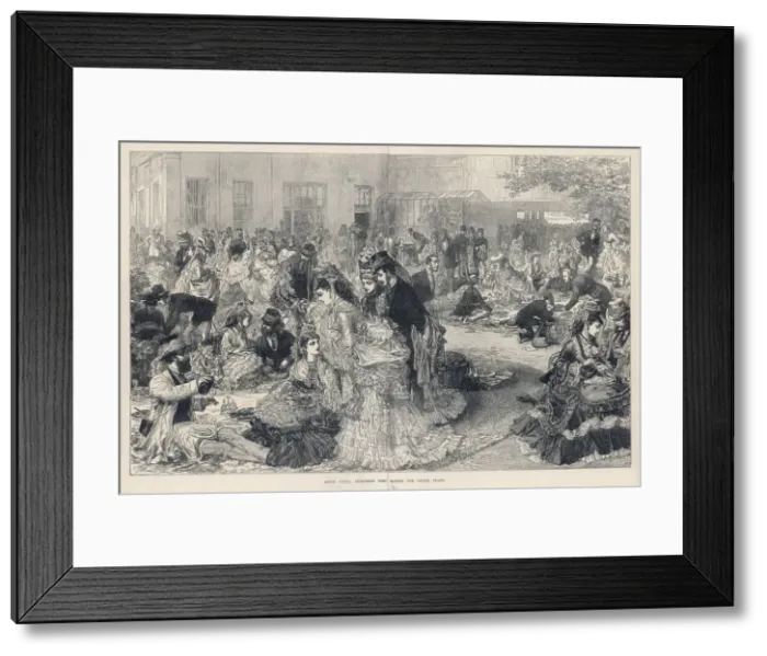 Framed Print : PICNICKING AT ASCOT Framed Print : PICNICKING AT ASCOT
