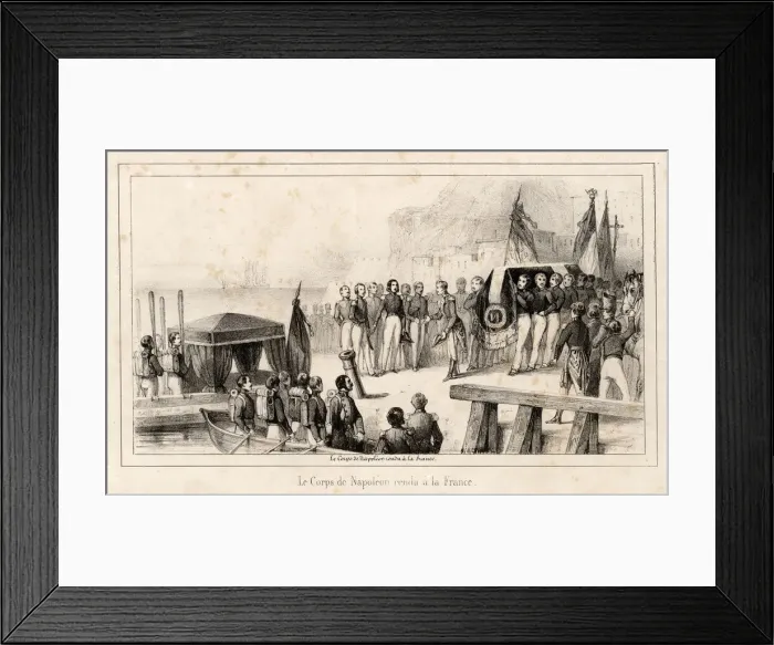 Framed Print : NAPOLEON I / REMAINS / 1840 Framed Print : NAPOLEON I / REMAINS / 1840