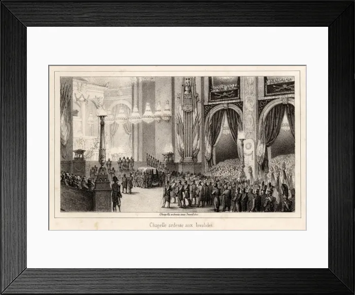 Framed Print : NAPOLEON I / REMAINS / 1840 Framed Print : NAPOLEON I / REMAINS / 1840