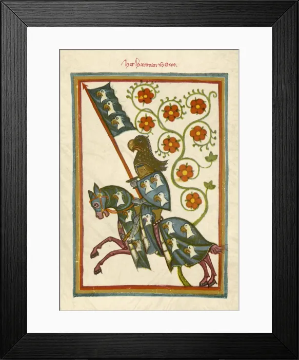 Framed Print : Knight with Eagle Crest Framed Print : Knight with Eagle Crest