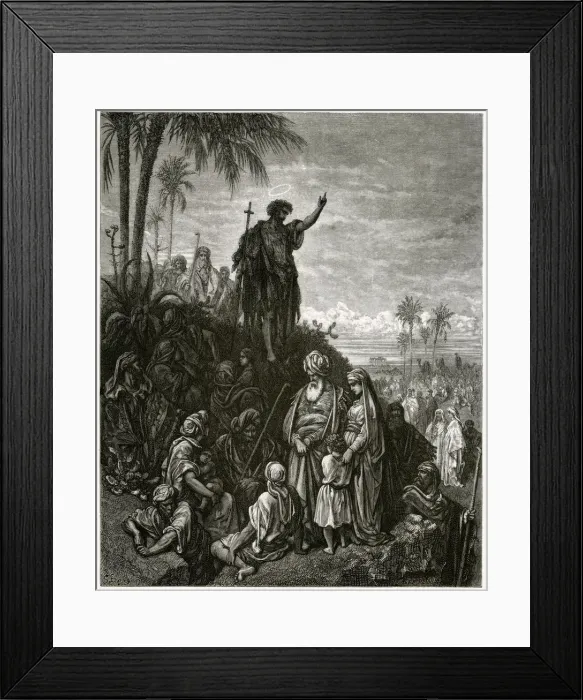Framed Print : JOHN PREACHES (DORE) Framed Print : JOHN PREACHES (DORE)