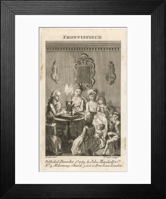 Framed Print : FAMILY / READING Framed Print : FAMILY / READING
