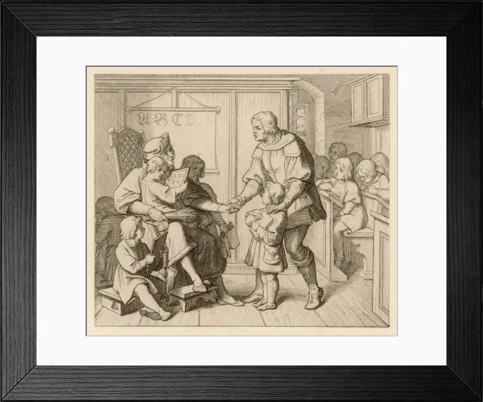 Framed Print : LUTHER GOES TO SCHOOL Framed Print : LUTHER GOES TO SCHOOL