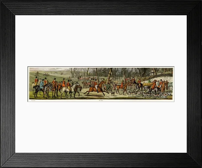 Framed Print : Fox hunting, the meet 1820 Framed Print : Fox hunting, the meet 1820