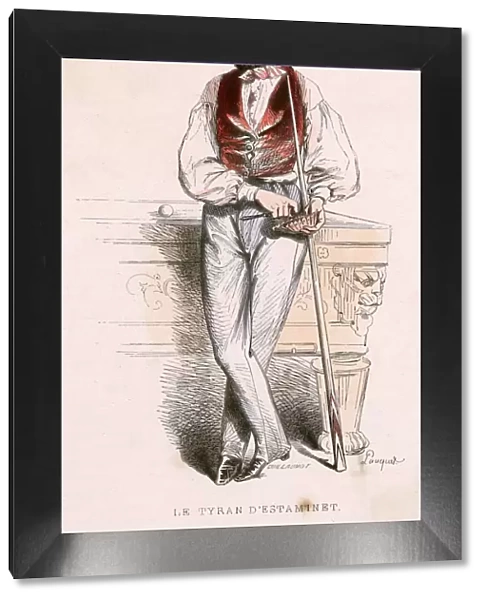 BILLIARD PLAYER. 1842