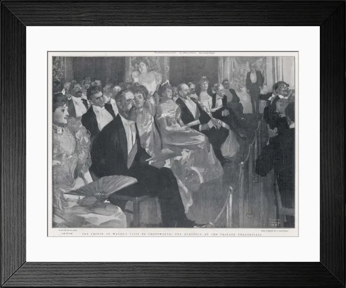 Framed Print : Edward, Prince of Wales at Chatsworth Framed Print : Edward, Prince of Wales at Chatsworth