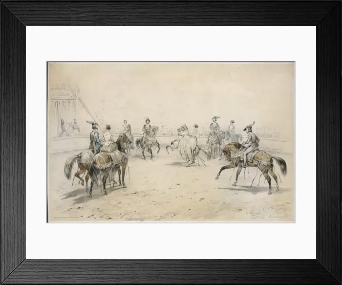 Framed Print : Horseback Quadrille Framed Print : Horseback Quadrille