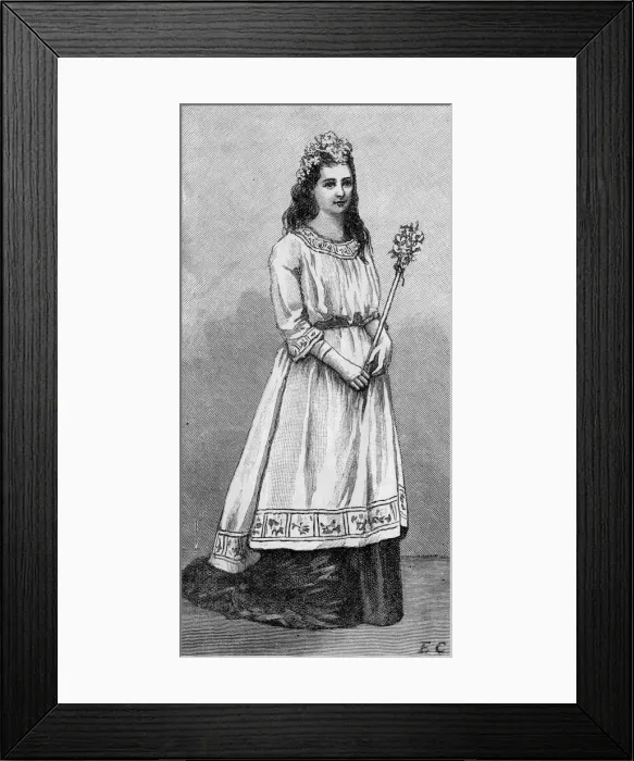 Framed Print : RUSKINS MAY QUEEN Framed Print : RUSKINS MAY QUEEN