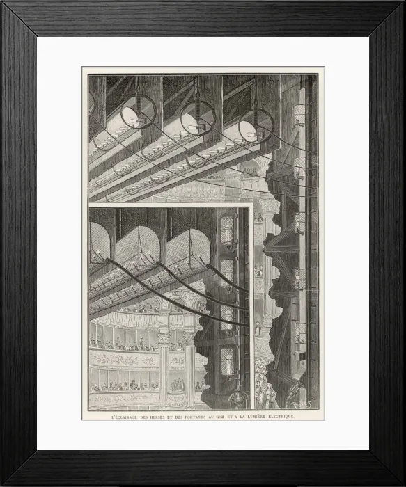 Framed Print : LIGHTING AT LOPERA 1887 Framed Print : LIGHTING AT LOPERA 1887