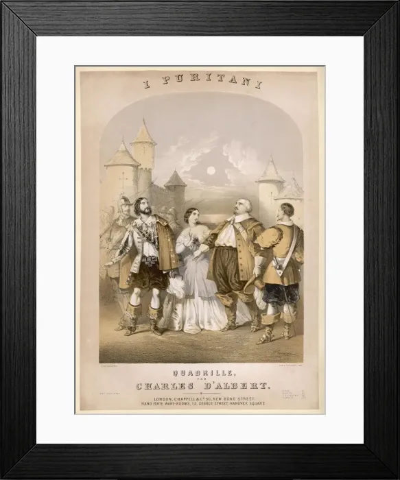 Framed Print : PURITANS / BELLINI OPERA Framed Print : PURITANS / BELLINI OPERA
