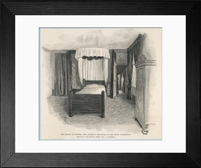 Framed Print : VICTORIAS ROOM / HYERES Framed Print : VICTORIAS ROOM / HYERES