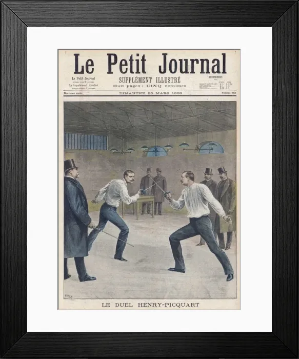 Framed Print : Zola-Inspired Duel Framed Print : Zola-Inspired Duel