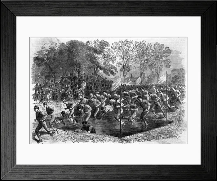 Framed Print : RUNNING AT WOOLWICH 1867 Framed Print : RUNNING AT WOOLWICH 1867
