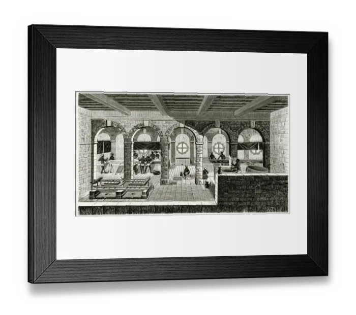 Framed Print : Indigo factory in India Framed Print : Indigo factory in India