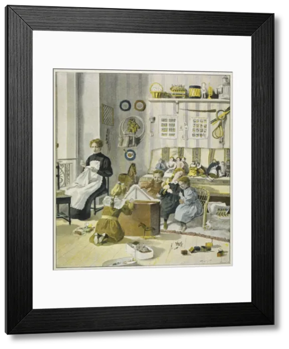 Framed Print : FRENCH CHILDREN / NURSERY Framed Print : FRENCH CHILDREN / NURSERY