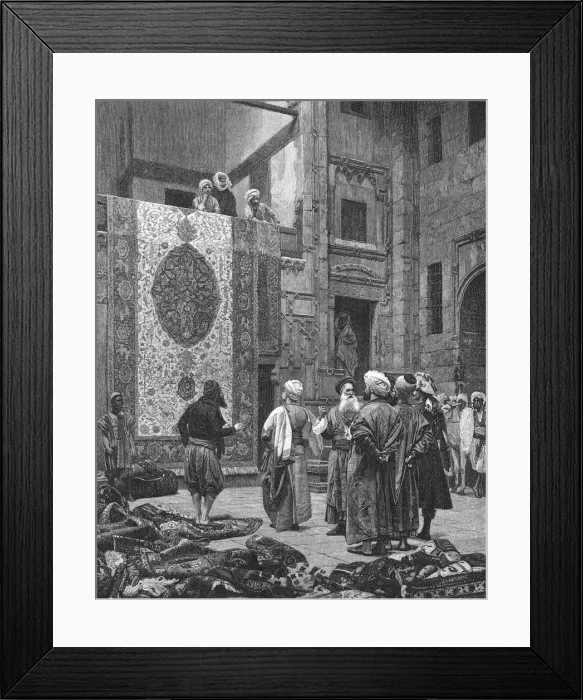 Framed Print : ARAB CARPET MERCHANTS Framed Print : ARAB CARPET MERCHANTS