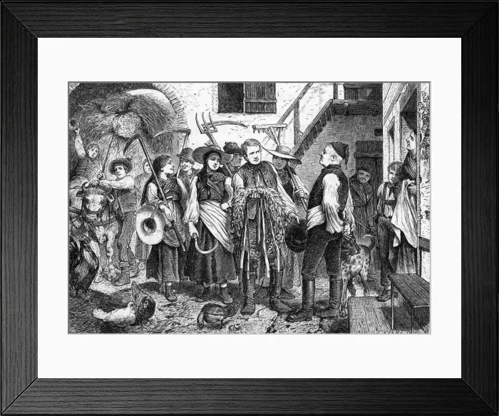 Framed Print : CUSTOMS / HARVEST WREATH Framed Print : CUSTOMS / HARVEST WREATH