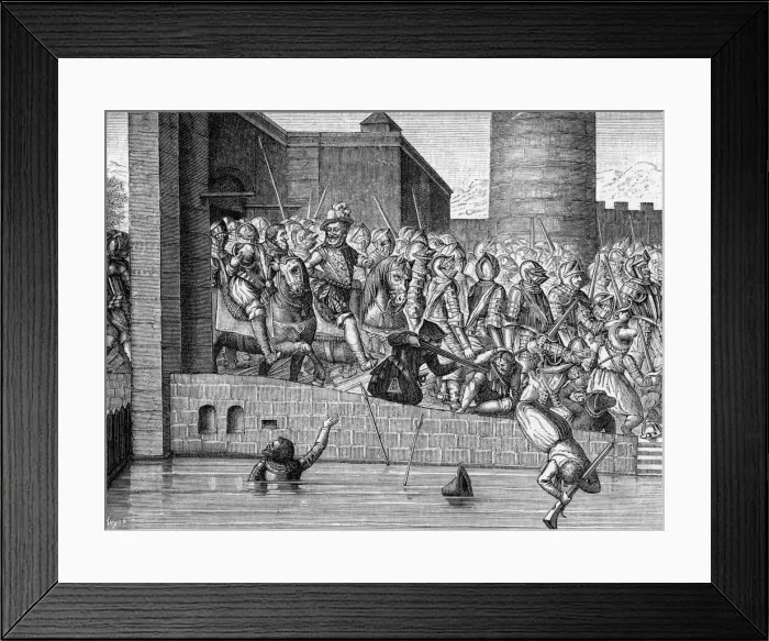 Framed Print : HENRI IV ENTERS PARIS Framed Print : HENRI IV ENTERS PARIS