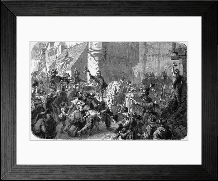 Framed Print : HENRI IV GOES TO CHURCH Framed Print : HENRI IV GOES TO CHURCH