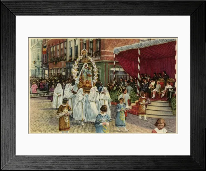 Framed Print : BRUGES PROCESSION Framed Print : BRUGES PROCESSION