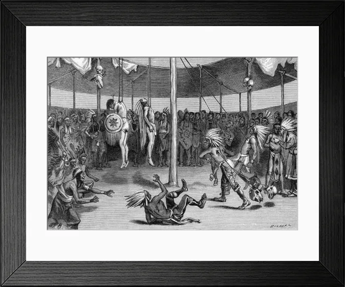 Framed Print : MANDAN HANGING CUSTOM Framed Print : MANDAN HANGING CUSTOM