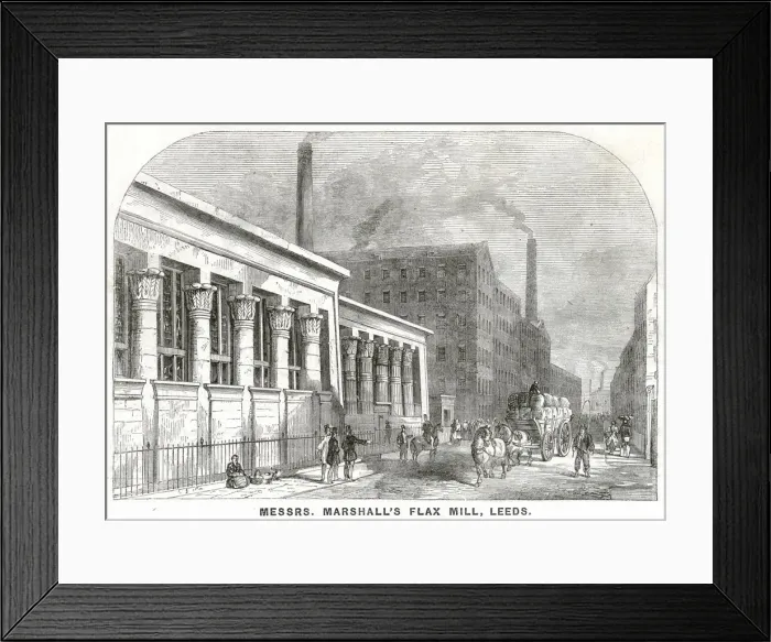 Framed Print : Marshalls Flax Mill, Leeds Framed Print : Marshalls Flax Mill, Leeds