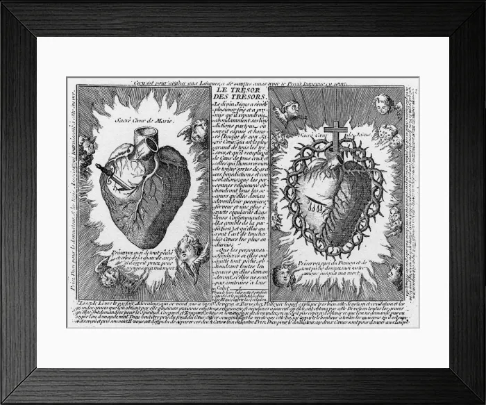 Framed Print : SACRED HEARTS 18C Framed Print : SACRED HEARTS 18C