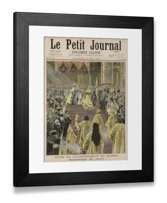 Framed Print : NICOLAS II CORONATION Framed Print : NICOLAS II CORONATION