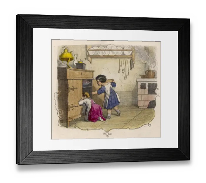 Framed Print : GERMAN KITCHEN 1852 Framed Print : GERMAN KITCHEN 1852